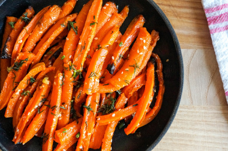 Морковь тушеная под бешамелью